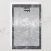 アクエリアスグランジシンボル動揺して銀鋼 便箋 (正面/裏面)