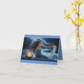 アクエリアスコズミックハッピーバースデー カード (黄色い花)