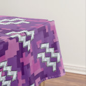 アクエリアスサインオン明るい赤紫色ピンクデジタル迷彩柄 テーブルクロス (インサイチュ)