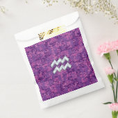 アクエリアスサインオン明るい赤紫色ピンクデジタル迷彩柄 フェイバーバッグ (封をした状態)