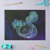 アクエリアスザウォーターキャリア〔占星術の〕十二宮図ティッシュペーパー 薄葉紙 (クラフト)