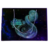 アクエリアスザウォーターキャリア〔占星術の〕十二宮図抱き枕 ラージペーパーバッグ (正面)