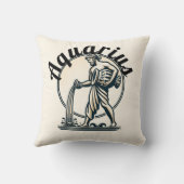 アクエリアスザウォーターベアラヴィンテージ〔占星術の〕十二宮図 クッション (裏面)