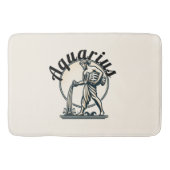 アクエリアスザウォーターベアラヴィンテージ〔占星術の〕十二宮図 バスマット (正面)