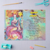 アクエリアススタータロット星占い〔占星術の〕十二宮図誕生日 薄葉紙 (クラフト)