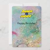 アクエリアススタータロット星占〔占星術の〕十二宮図誕生日車 カード (裏面)