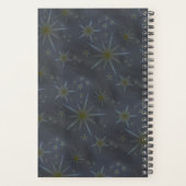 アクエリアスダーク〔占星術の〕十二宮図：紅茶タロット占星術金ゴールド プランナー手帳 (裏面)