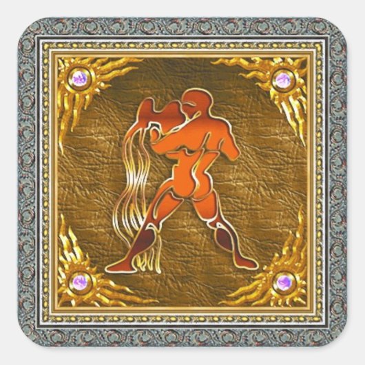 アクエリアステッカー スクエアシール (正面)