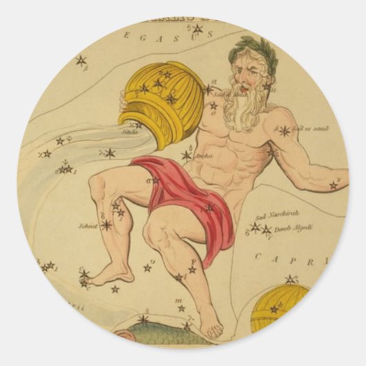 アクエリアステッカー ラウンドシール (正面)