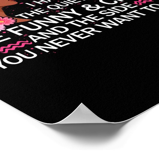 アクエリアスブラッククイーン私は3つの側面を持っている4月ガール ポスター (角)