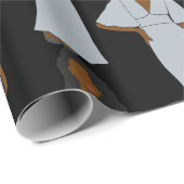 アクエリアスブラック〔占星術の〕十二宮図星占ラッピング紙 ラッピングペーパー (ロールコーナー)