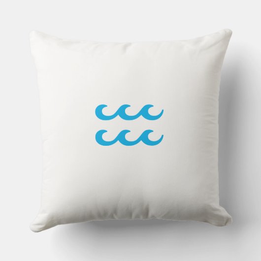 アクエリアスブルー星占い〔占星術の〕十二宮図は幸運にサイン クッション (裏面)