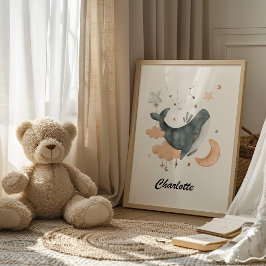 アクエリアスベビー – あなたの小さな水ベアラ子供部屋 ポスター