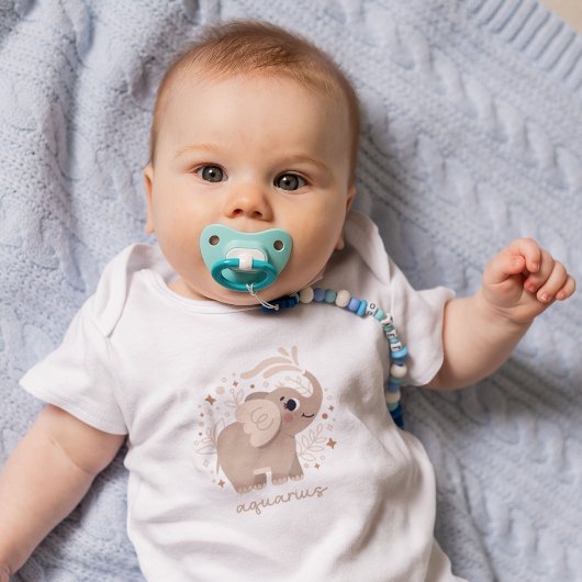 アクエリアスベビー:「水受け人の宇宙の可愛さ」 ベビーボディスーツ