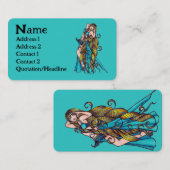 アクエリアスベリーダンサービジネスカード 名刺 (正面/裏面)