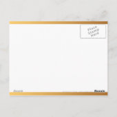 アクエリアスホース誕生日アストロロジーバーチカルハガキ ポストカード (裏面)