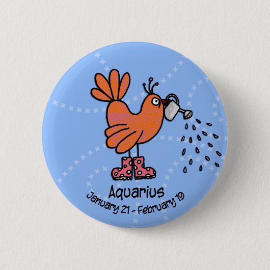 アクエリアスボタン 缶バッジ (正面)