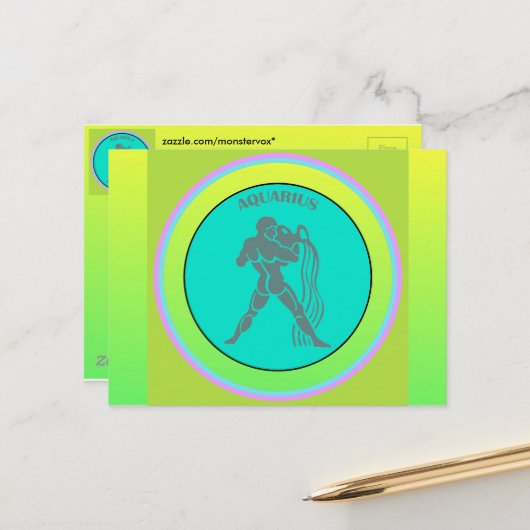 アクエリアスポストカード ポストカード (正面/裏面インサイチュ)