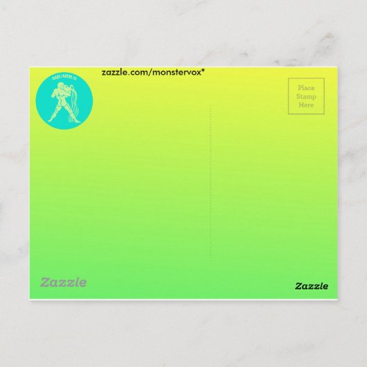 アクエリアスポストカード ポストカード (裏面)