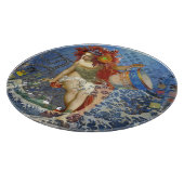 アクエリアス人魚ゴシック様式の青い芸術 カッティングボード (角)