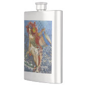 アクエリアス人魚ゴシック様式の青い芸術 フラスク (左)