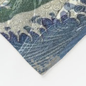 アクエリアス人魚ゴシック様式の青い芸術 フリースブランケット (角)