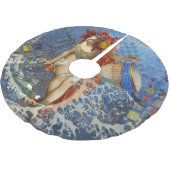 アクエリアス人魚ゴシック様式の青い芸術 ブラッシュドポリエステルツリースカート (アングル)