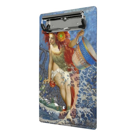 アクエリアス人魚ゴシック様式の青い芸術 ミニクリップボード (アングル2)