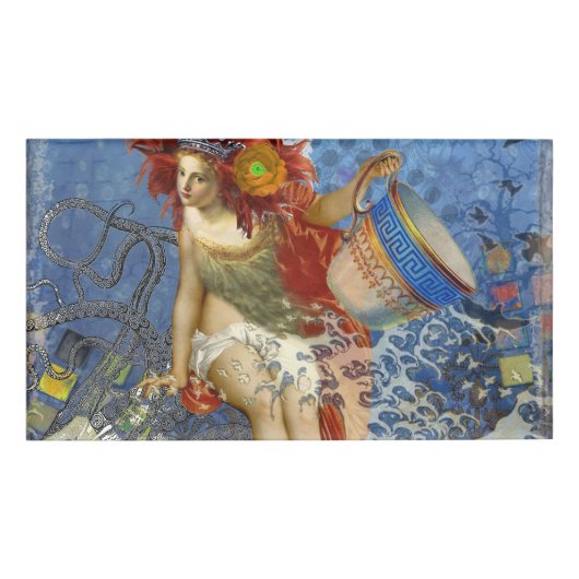 アクエリアス人魚ゴシック様式の青い芸術 名札 (正面)