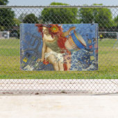 アクエリアス人魚ゴシック様式の青い芸術 横断幕 (インサイチュ)