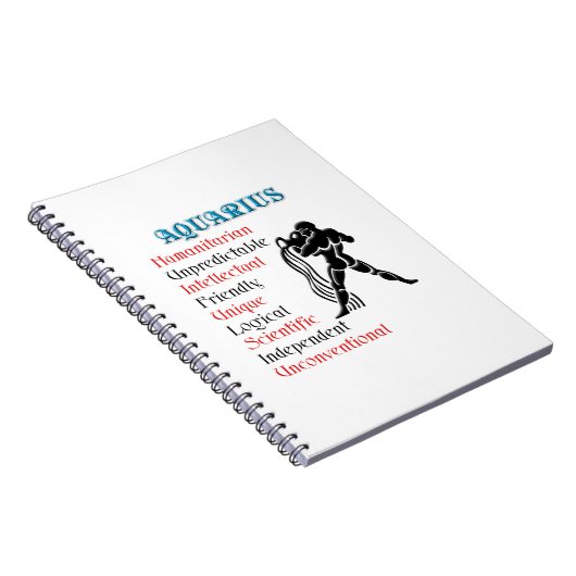 アクエリアス占星術〔占星術の〕十二宮図標識 ノートブック (右側)