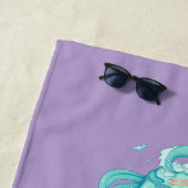 アクエリアス名前をカスタムする誕生日ギフト ビーチタオル (インサイチュ)