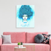 アクエリアス女性 キャンバスプリント (インサイチュ (リビング))