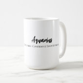 アクエリアス女神ファッションイラストレーション水受け コーヒーマグカップ (正面右)