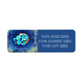 アクエリアス差出人住所ラベル ラベル