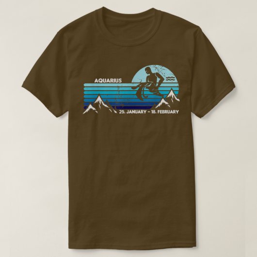 アクエリアス干支レトロスターリーナイト11 Tシャツ (デザイン正面)