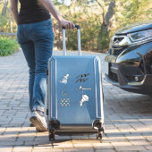 アクエリアス星占い〔占星術の〕十二宮図誕生日の星 シール (スーツケースインサイチュ)