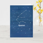アクエリアス星座ハッピーバースデーフレンド カード (黄色い花)