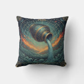 アクエリアス星座 天体 クッション (裏面)