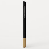 アクエリアス水持参人の(占星術の)十二宮図の黒の金ゴールド Case-Mate iPhoneケース (裏面/左)