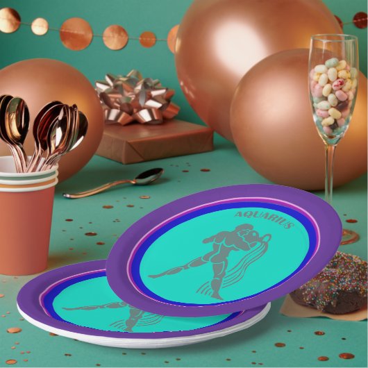 アクエリアス紙プレート ペーパープレート (複数)