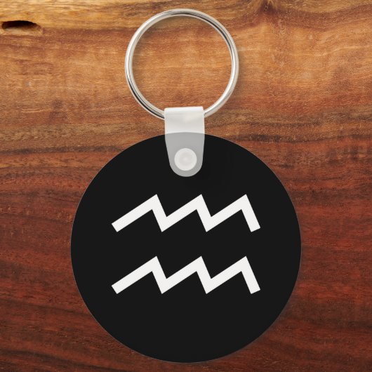 アクエリアス記号 キーホルダー (正面)