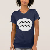 アクエリアス記号 – ダークティーカスタマイズ-  Tシャツ (正面)