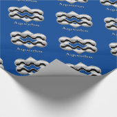 アクエリアス誕生サインケルト結び目模様〔占星術の〕十二宮図紙 ラッピングペーパー (角)