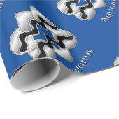 アクエリアス誕生サインケルト結び目模様〔占星術の〕十二宮図紙 ラッピングペーパー (ロールコーナー)