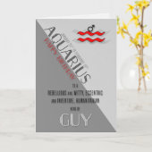 アクエリアス誕生日フォーヒム1月21日~2月 カード (黄色い花)