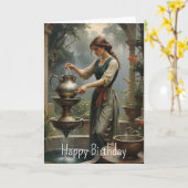 アクエリアス誕生日 カード (黄色い花)