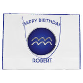 アクエリアス誕生日 ラージペーパーバッグ (裏面)