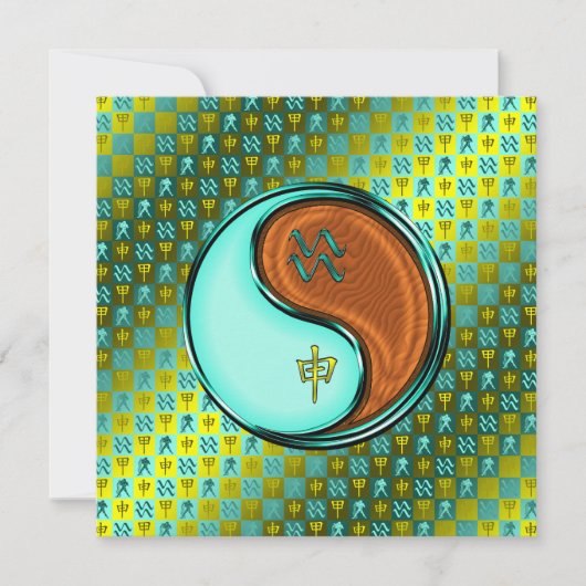 アクエリアス&ウッドモンキー カード (正面)