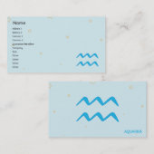 アクエリアス-ビジネス 名刺 (正面/裏面)